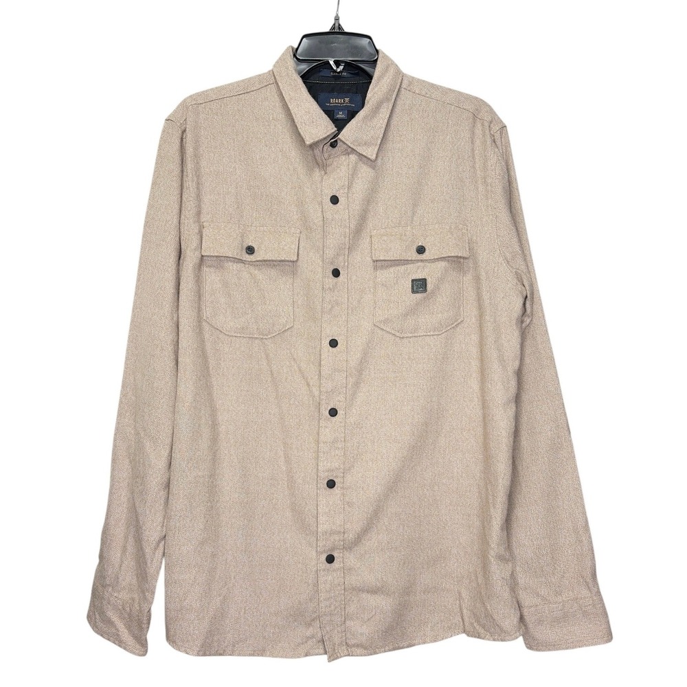 ROARK Men's‎ Long Sleeve Snap Flannel Elbow Patches M